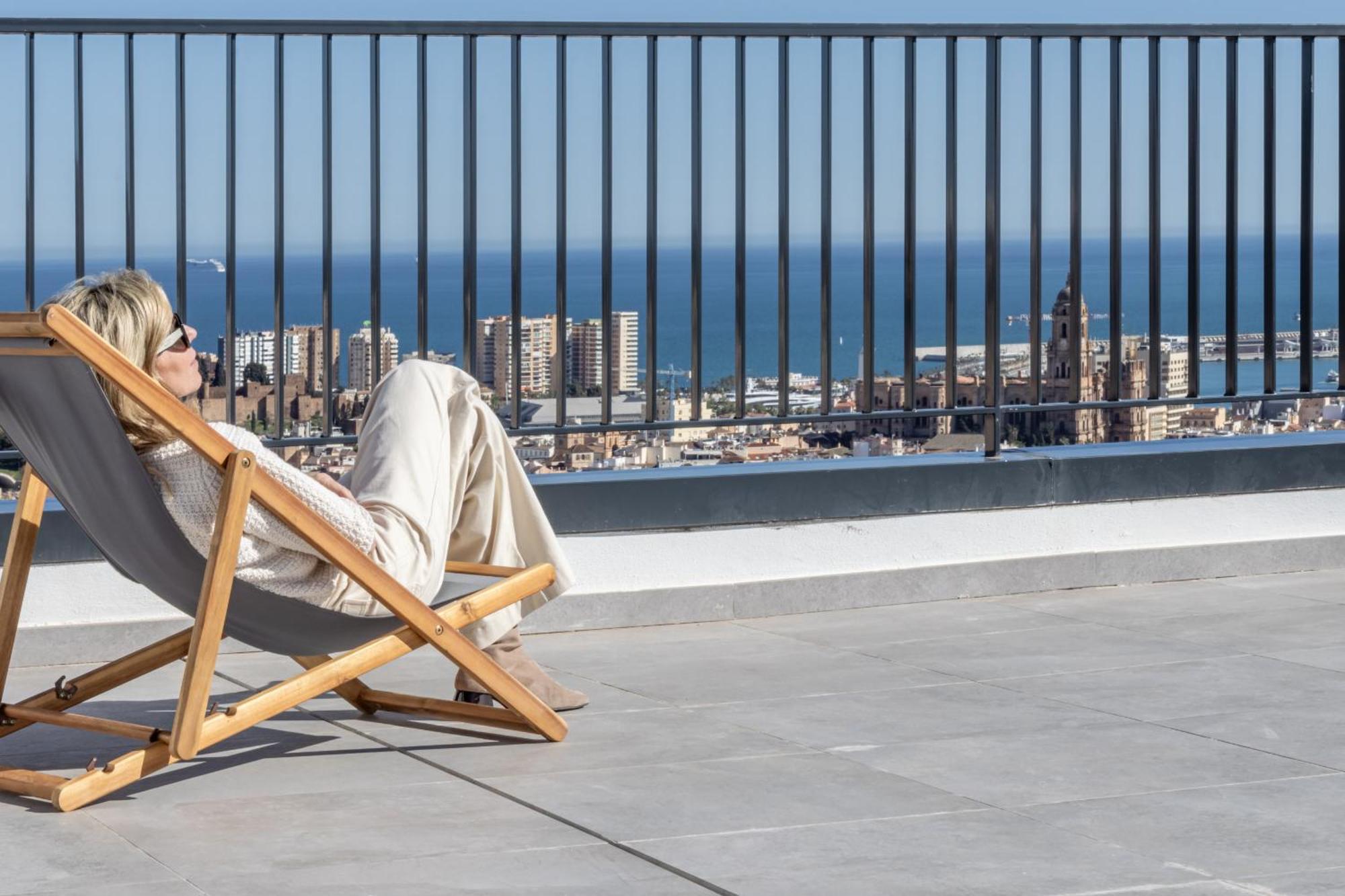 Apartamento Malaga Skyline 1 Pool & Parking Free Exterior foto
